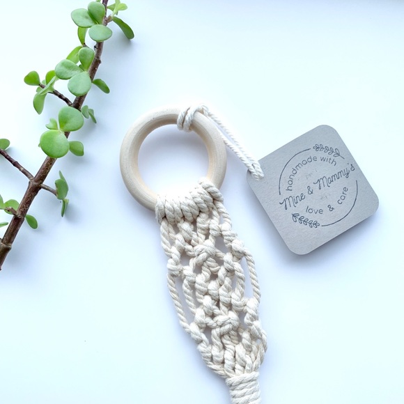 Boho Baby Macrame Teether - Picture 2 of 4